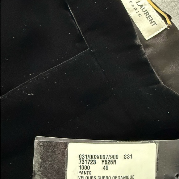 Saint Laurent Black Flare Pants | size 40 | brand new with tags | paid 2800$ - Picture 7 of 14